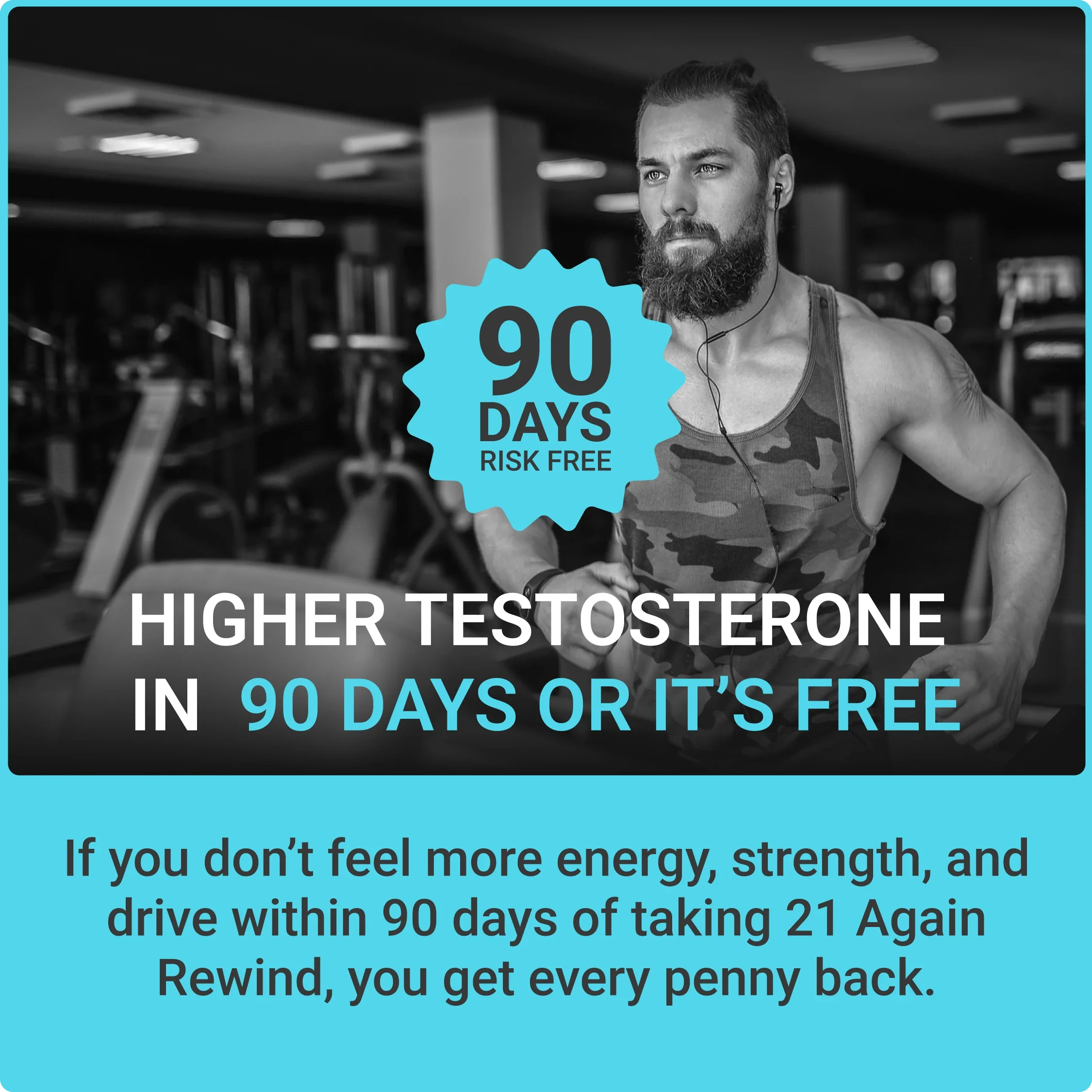 21 Again Rewind Natural Testosterone Booster