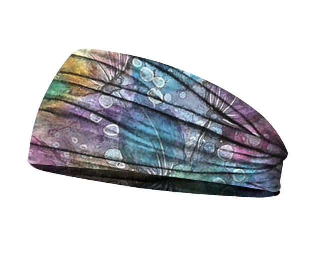 Floral Silk Yoga Hairband