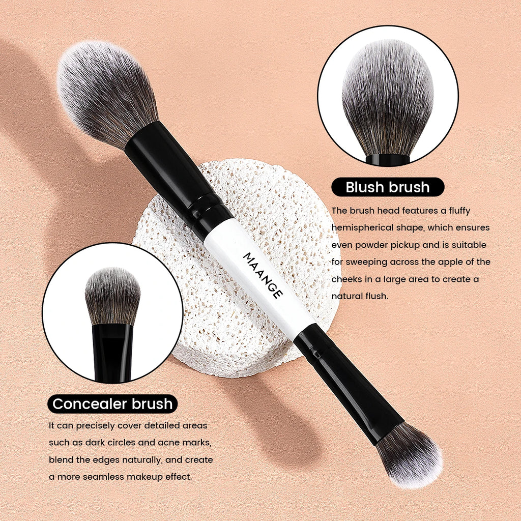 MAANGE Makeup Brushes 6Pcs Professional Synthetic Makeup Brush Set Foundation Concealer Kabuki Face Travel Makeup Brushes set