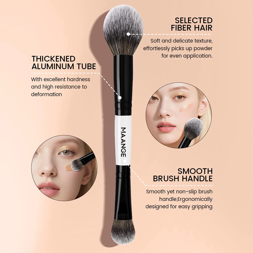MAANGE Makeup Brushes 6Pcs Professional Synthetic Makeup Brush Set Foundation Concealer Kabuki Face Travel Makeup Brushes set