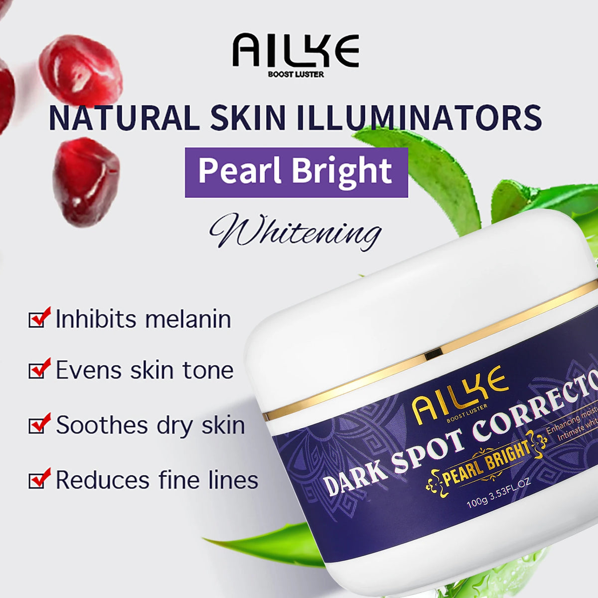 AILKE Glutathione Dark Spot Remover Cream — Face, Underarms, Elbows & Body