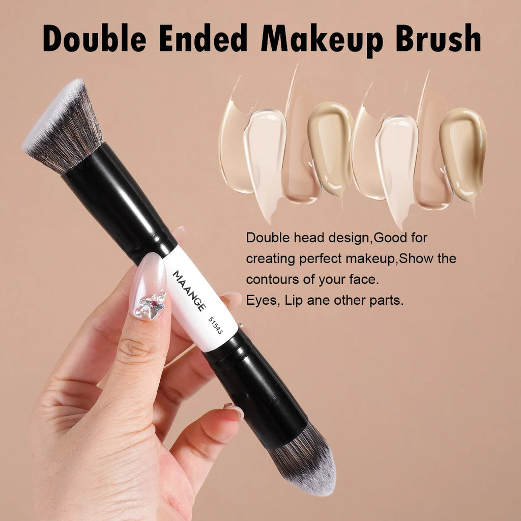 MAANGE Makeup Brushes 6Pcs Professional Synthetic Makeup Brush Set Foundation Concealer Kabuki Face Travel Makeup Brushes set