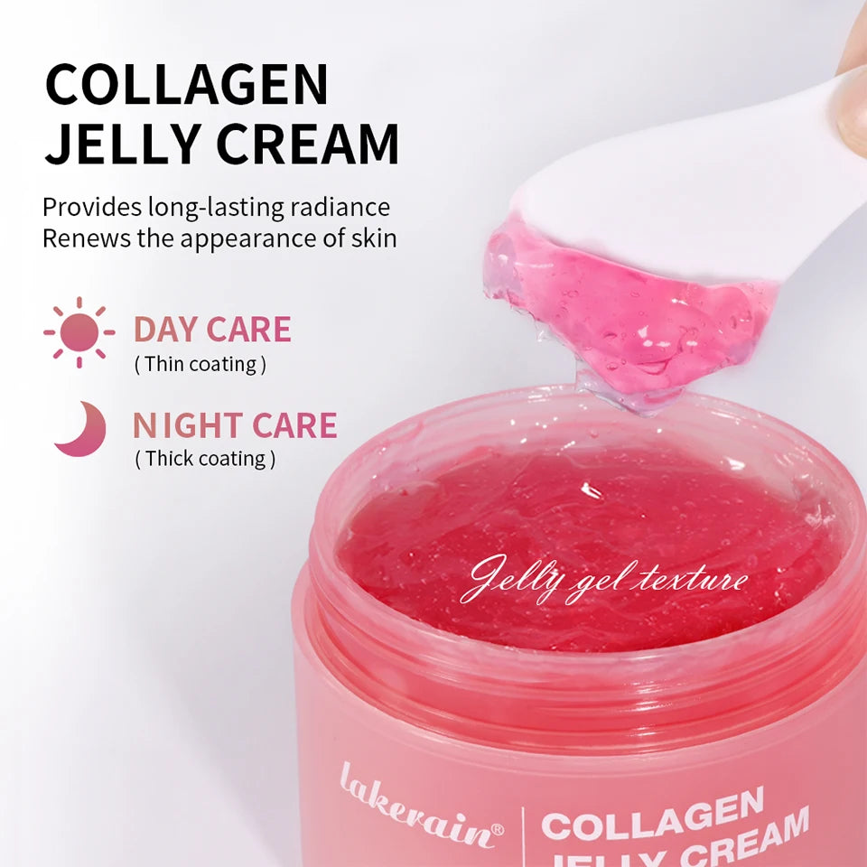 Deep Hydrating Collagen Jelly Cream Moisturizing Tightening Soothing Anti-Aging Firmness Hydration Cream Skincare Cosmetics