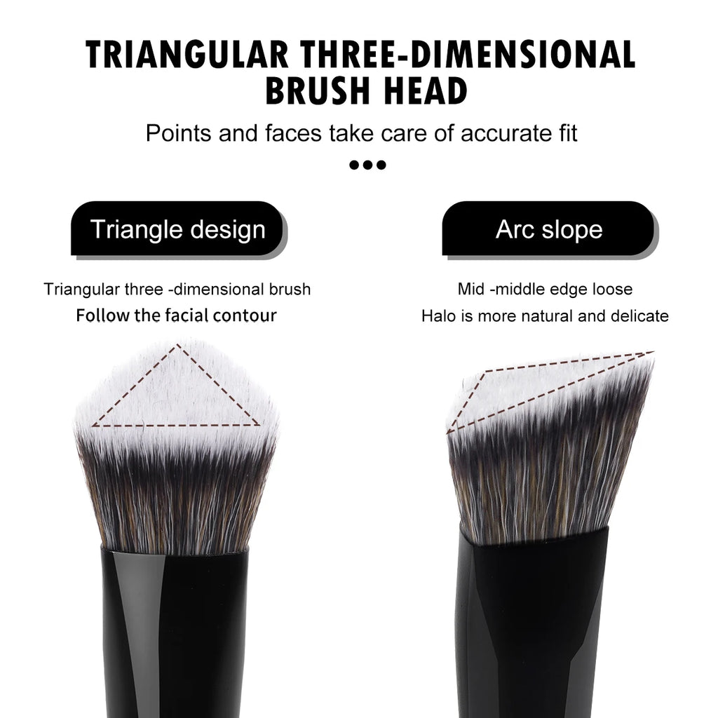 MAANGE Makeup Brushes 6Pcs Professional Synthetic Makeup Brush Set Foundation Concealer Kabuki Face Travel Makeup Brushes set