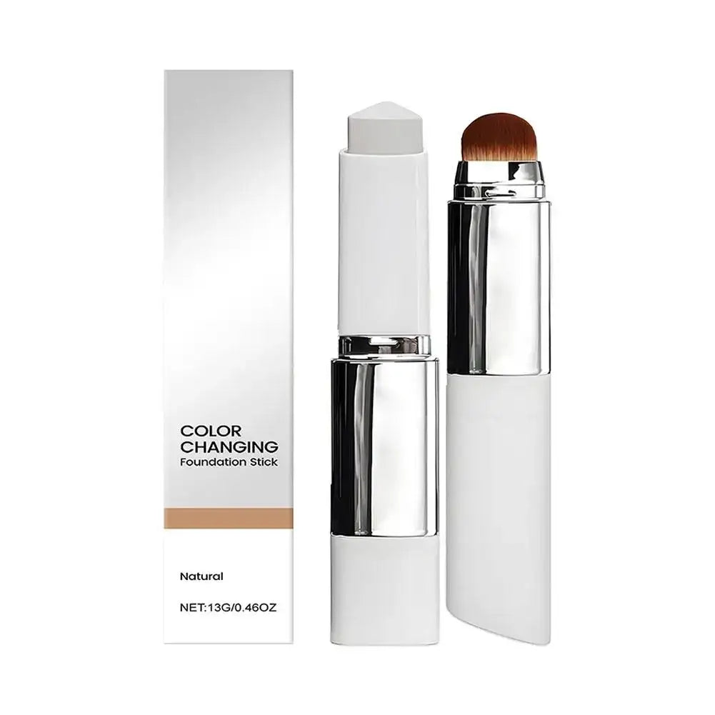Color-changing foundation providing seamless skin tone adaptation for flawless makeup application
