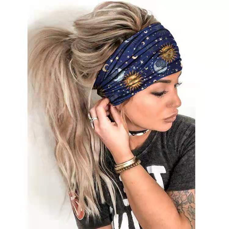 Floral Silk Yoga Hairband