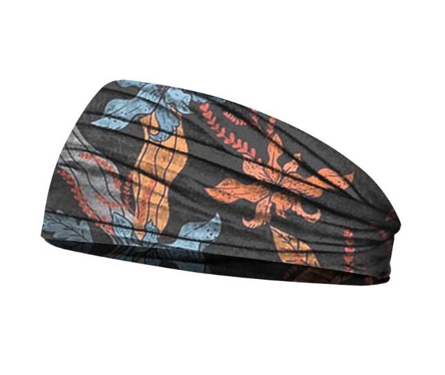Floral Silk Yoga Hairband