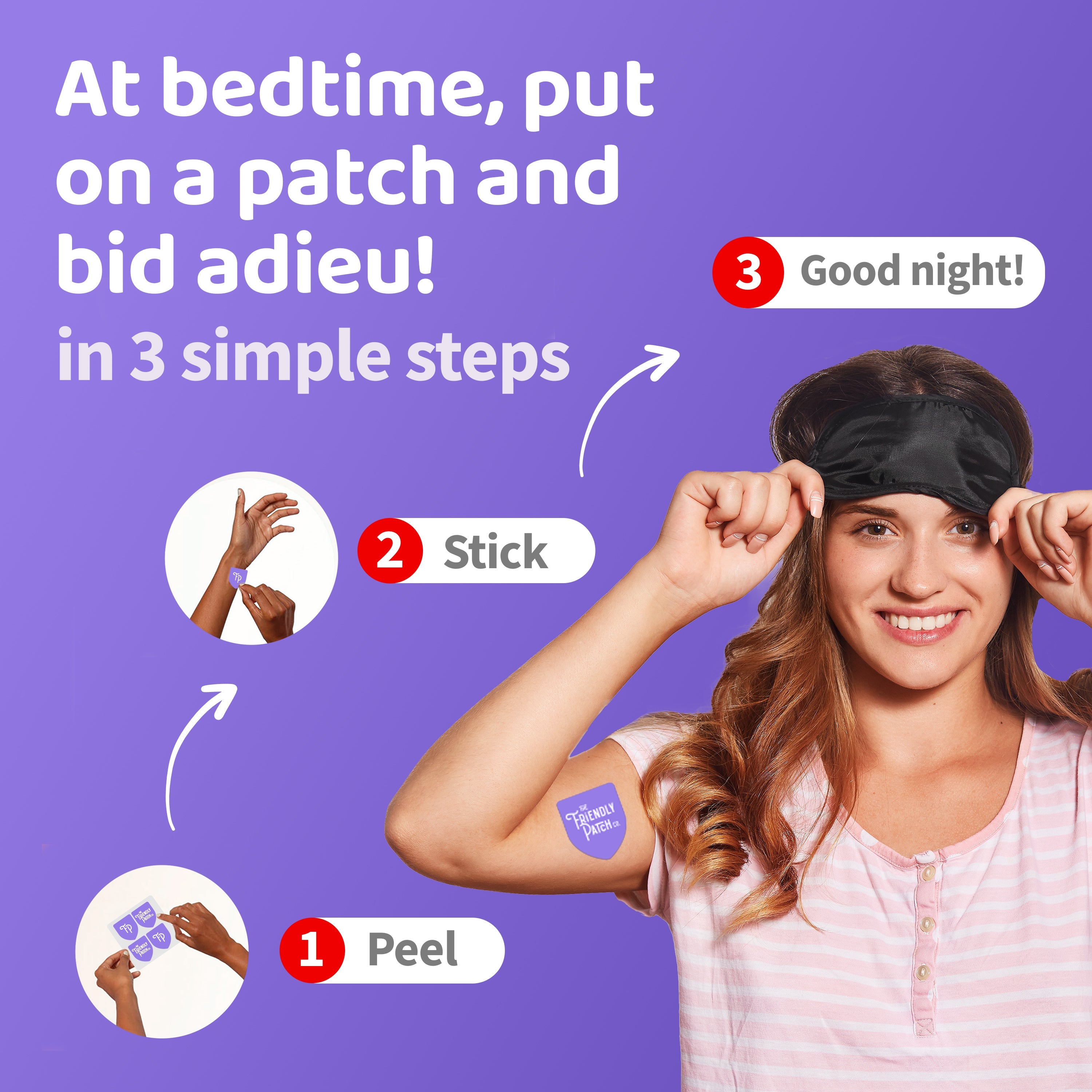 Snooze Sleep Patches: Melatonin, Ashwagandha & Magnesium - 28 Patches